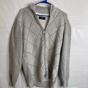 Method Men’s Size Large Zip Up Cardigan Gray 3747